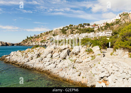 Punta de La Mona, La Herradura sulla Costa Del Sol Spagna Foto Stock