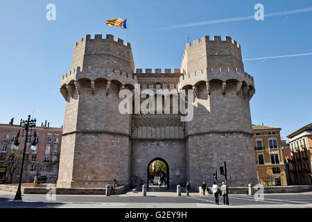 Torri di Serranos. Valencia. Comunitat Valenciana. Spagna. Foto Stock