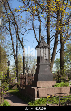 San Nicola cimitero". Alexander Nevsky Lavra o del Monastero di Alexander Nevsky,. San Pietroburgo, Russia. Foto Stock