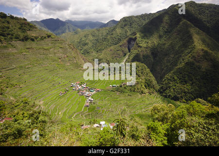 Ifugao terrazzi di riso e il villaggio Batad, northern Luzon, Filippine Foto Stock