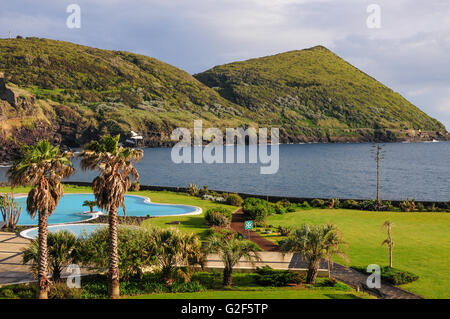 Vista da Terceira Mar Hotel Angra do Heroismo Azzorre Foto Stock