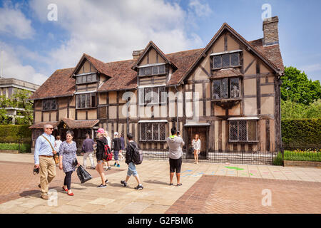 William Shakespeare Birthplace Museum, Stratford-upon-Avone, Warwickshire, Inghilterra, Regno Unito Foto Stock