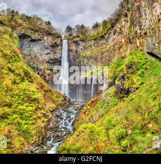 Kegon cade, una delle più alte cascate del Giappone Foto Stock