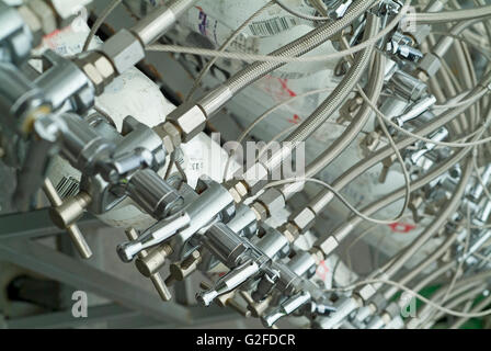 Il gas propano stazione di riempimento Foto Stock