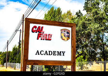 Il dipartimento della California di selvicoltura e protezione antincendio (Cal Fire) Academy di iun California Foto Stock