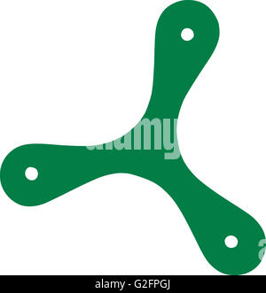 Green Sport boomerang Foto Stock