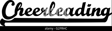 Parola di Cheerleading retrò Foto Stock