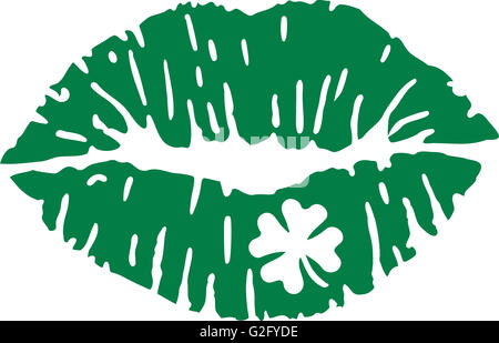 Bacio verde con il chiodo di garofano Foto Stock