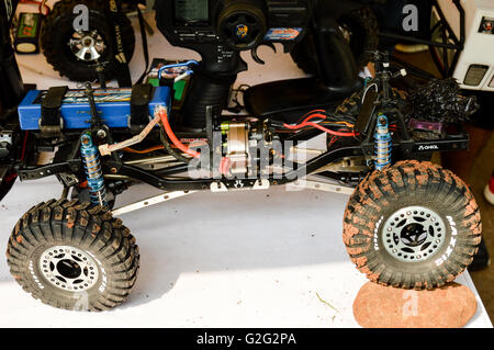 Rc jeep senza custodia in evento automobilistico tumplek blek 2016, Jakarta, Indonesia Foto Stock
