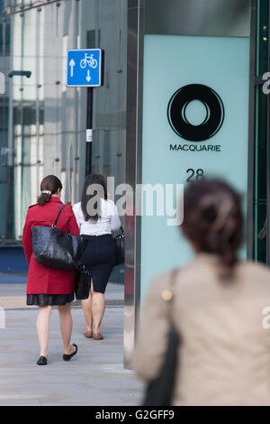 Macquarie Bank di Londra Foto Stock