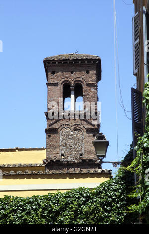 Ghetto ebraico antiche rovine roma, Italia Foto Stock