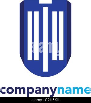 Architetto costruzione logo vettoriale Illustrazione Vettoriale