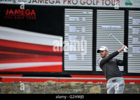 Isola di Purbeck Golf Club, Dorset, Regno Unito, 31 maggio 2016. Sarà Brown di Camberwell Park in azione durante il secondo round del Jamega Pro Golf Tour all'Isola di Purbeck Golf Club, Inghilterra. Credito: David Partridge / Alamy Live News Foto Stock