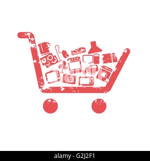 Carrello spesa concetti Illustrazione Vettoriale