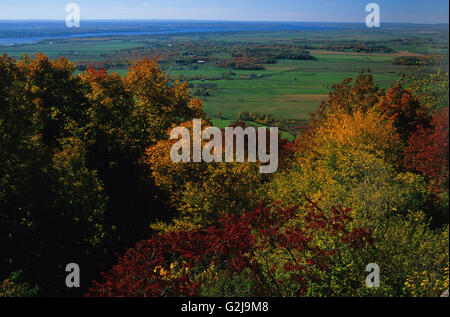 Valle di Ottawa in autunno da Gatineau Hills Gatineau Park Québec Canada Foto Stock