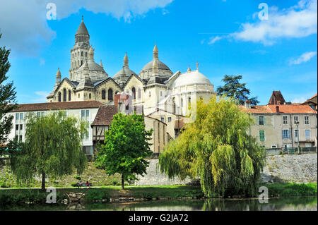 Perigueux cattedrale, Cathedrale Saint-Front de Perigueux, Perigueux, Dipartimento di Dordogne, Aquitaine, Francia Foto Stock