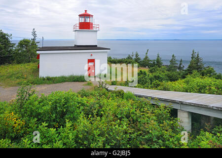 Lunga Eddy Point lighthouse, Grand Manan Island, New Brunswick, Canada Foto Stock