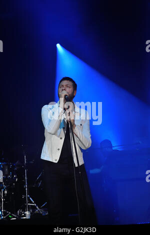 Kasabian sul palco in Swindon Foto Stock