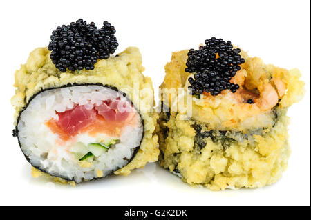 Tempura fritti caldi maki sushi Foto Stock