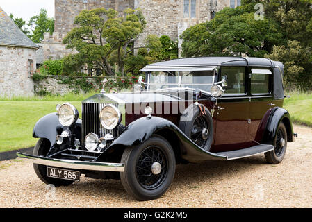 1933 Rolls Royce Phantom II Sedanca de Ville Foto Stock