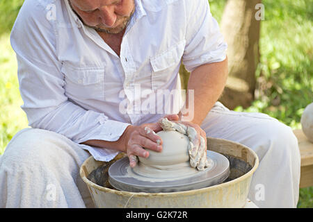 Vasaio sul lavoro Foto Stock