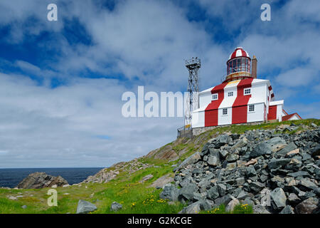 Cape Bonavista Faro sulla baia di Bonavista nell'Oceano Atlantico Cape Bonavista Terranova e Labrador Canada Foto Stock