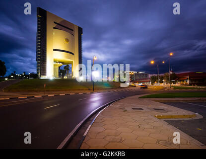 Namibia Windhoek, indipendenza Memorial Museum di sera Foto Stock