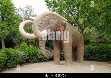 Mammoth, Parc de la Ciutadella, Barcellona, Catalogna, Spagna Foto Stock