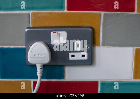 spina e presa Foto Stock