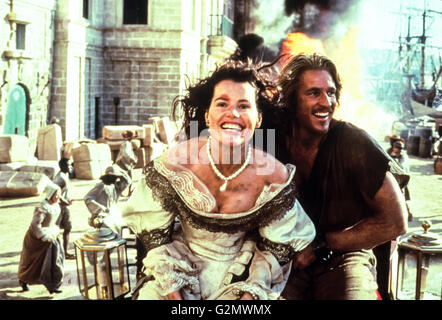 Geena pagina davis,Matthew Modine,tagliagole isola Foto Stock