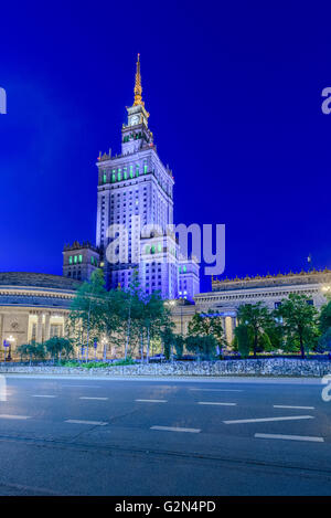 Varsavia Palazzo della Cultura e della scienza a Varsavia Polonia Foto Stock