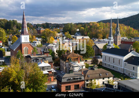 La città di Montpelier, Vermont, USA. Foto Stock