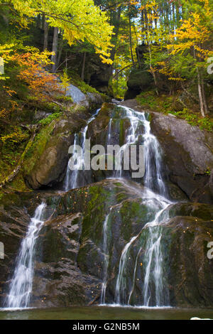 Moss Glen Falls a Granville tacca situata a Granville, Vermont, USA. Foto Stock