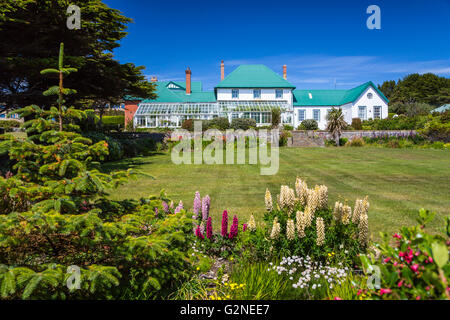 La sede del governo a Stanley, East Falkland, Isole Falkland, British territorio d oltremare. Foto Stock