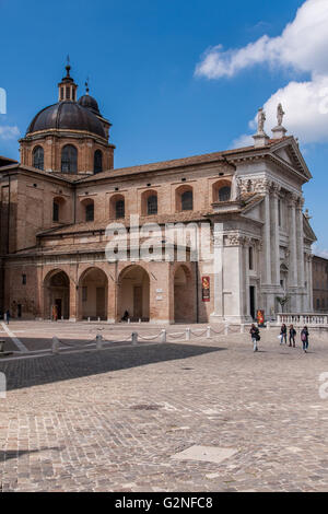 Cattedrale di Urbino in Italia Foto Stock