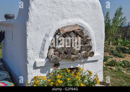 Cosacco russo forno esterno Foto Stock