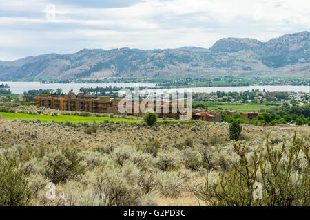 Auto-guidato terreno del deserto a piedi a NK'MIP deserto Centro Culturale a spirito Ridge Resort, Osoyoos BC Canada. Foto Stock