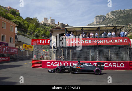 Il Principato di Monaco e Monte Carlo - 28 Maggio 2016: la FIA Formula One World Championship, McLaren Honda | Verwendung weltweit/picture alliance Foto Stock