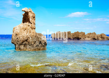 Denia spiaggia di Las Rotas vicino a Sant Antonio capo di alicante Spagna Foto Stock