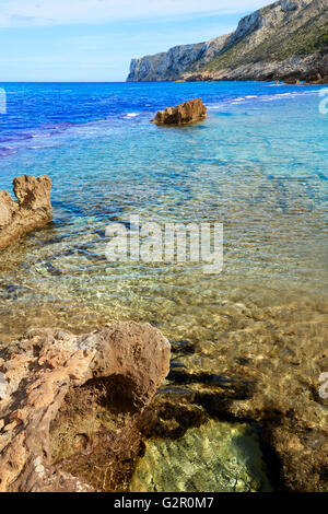 Denia spiaggia di Las Rotas vicino a Sant Antonio capo di alicante Spagna Foto Stock