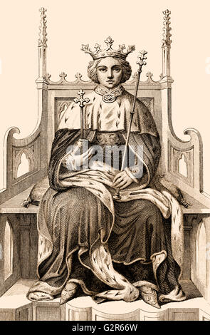 Richard II, Richard di Bordeaux, 1367-1400, re d'Inghilterra Foto Stock