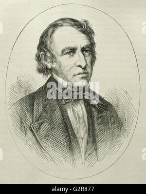 Zachary Taylor (1784-1850). Ufficiale americano e politico. Dodicesimo Presidente degli Stati Uniti (1849-1850. Ritratto. Incisione. Foto Stock