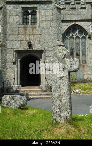 Celtic Cross St Neot Bodmin Moor Cornovaglia. 2016 2010S REGNO UNITO HOMER SYKES Foto Stock