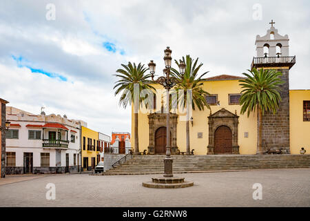 La piazza principale di Garachico. Tenerife, Isole Canarie, Spagna Foto Stock