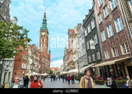 Gdansk, Polonia, Rechtstaedtische Hall di Long Street Foto Stock