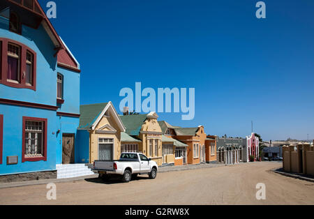 Case in Luderitz, Namibia Foto Stock