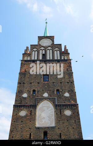 Kröpelin cancello in Rostock Germania Foto Stock