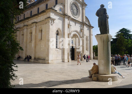 Cattedrale di San Jacob, Sibenik, Croazia Foto Stock