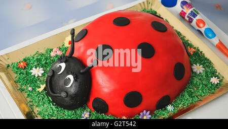 Torta coccinella Foto Stock