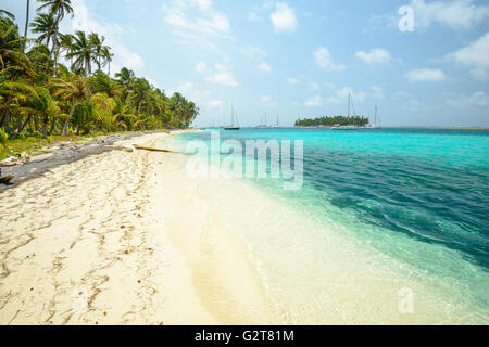 Le isole San Blas a Panama Foto Stock